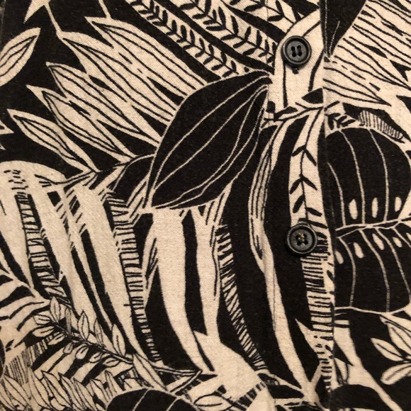 Zara Graphic Leaf Print Shirtdress - Picture 5 of 6